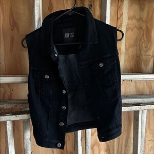 Iron Fist Midnight Black Denim Vest